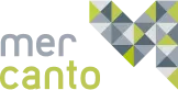 Stilisiertes Logo mit dem Wort "canto" in hellgrünen und grauen Kleinbuchstaben, daneben ein Muster aus geometrischen Dreiecken in Grautönen, Weiß und Limonengrün.